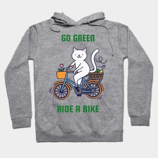 Go Green - Ride a Bike Hoodie